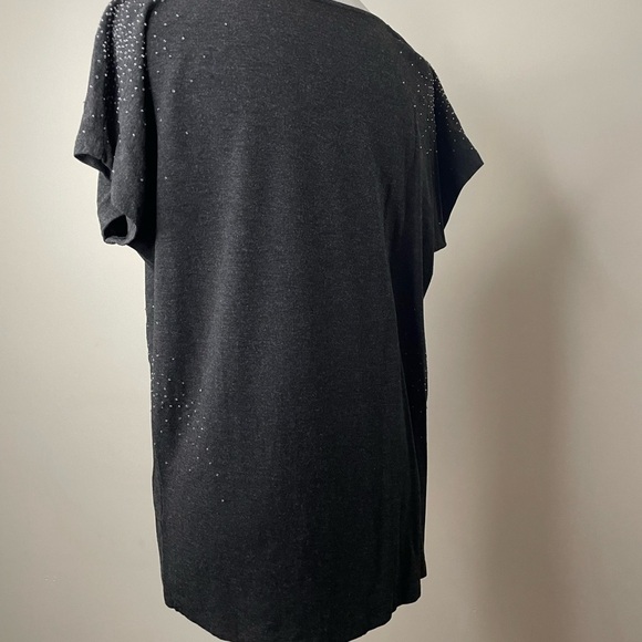 EILEEN Fischer beaded soft cotton cap sleeves size XS - Picture 6 of 7